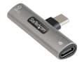 Pikkukuva 1 / 5: StarTech.com USB C Audio &amp; Charge Adapter, USB-C Audio Adapter with USB-C Audio Headphone/Headset Port and 60W USB Type-C Power Delivery Pass-thr