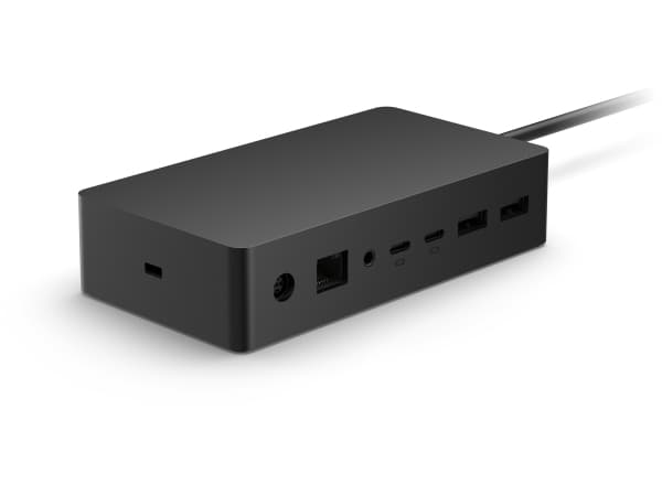 Microsoft Surface Dock 2, Microsoft, Surface Book 3 (13.5” and 15”) Surface Pro 7 Surface Pro X Surface Laptop 3..., Microsoft Surface -liitin, Musta