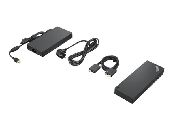 Lenovo® | ThinkPad Thunderbolt 4 WorkStation Dock - Portreplikaattori - Thunderbolt 4 - HDMI, 2 x DP, 2 x Thunderbolt - GigE - 300 Watt - Lajittele