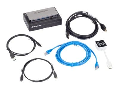 Black Box USB-C Docking Station DisplayPort Bundle - Dockningsstation - USB-C - HDMI - 1GbE