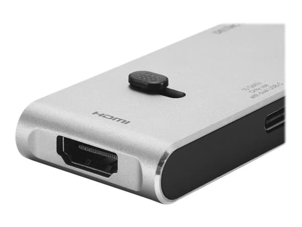 DELTACO - Dockningsstation - USB-C x 2 - HDMI