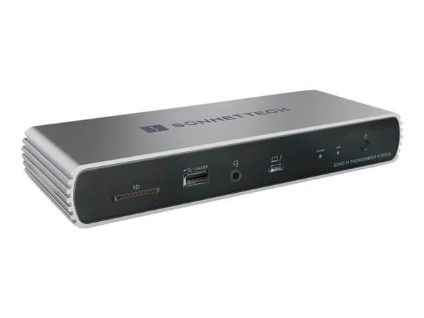 Sonnet ECHO-DK11-T4, Langallinen, Thunderbolt 4, 90 W, Musta, SD, Linkki, Teho