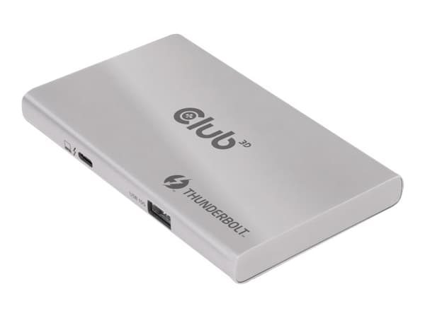 Club 3D Thunderbolt 4 Portable 5-in-1 Hub with Smart Power - Dokkingstasjon - Thunderbolt 4 - 100 watt