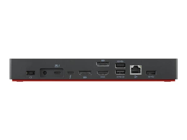 Lenovo ThinkPad Universal Thunderbolt 4 Dock - Dockningsstation - Thunderbolt 4 - HDMI, 2 x DP - 1GbE - 135 Watt - Campus - Europa - för ThinkPad E14