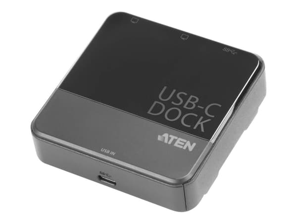 ATEN UH3233, Langallinen, USB 3.2 Gen 1 (3.1 Gen 1) Type-C, Musta, 4K Ultra HD, 3840 x 2160 pikseliä, Muovi