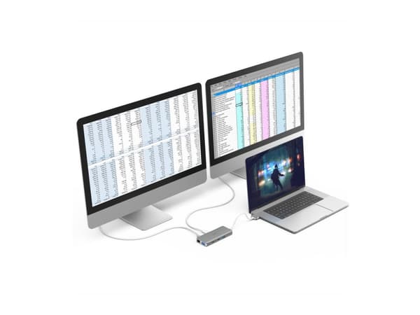 Hama - Dockningsstation - USB-C 3.2 Gen 1 - VGA, HDMI - 1GbE - 100 Watt