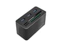 Pikkukuva 1 / 5: LogiLink CR0046, Ledningsført, USB 3.2 Gen 1 (3.1 Gen 1) Type-C, Sort, Kompakt flash (CF), MS Micro (M2), Hukommelsesstick (MS), MicroSD (TransFlash)