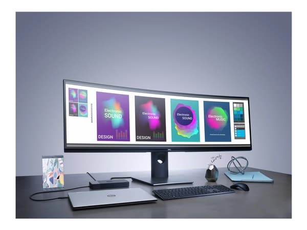 Dell Thunderbolt Dock WD19TBS - Dockningsstation - USB-C / Displayport - HDMI, DP - 1GbE - 180 Watt
