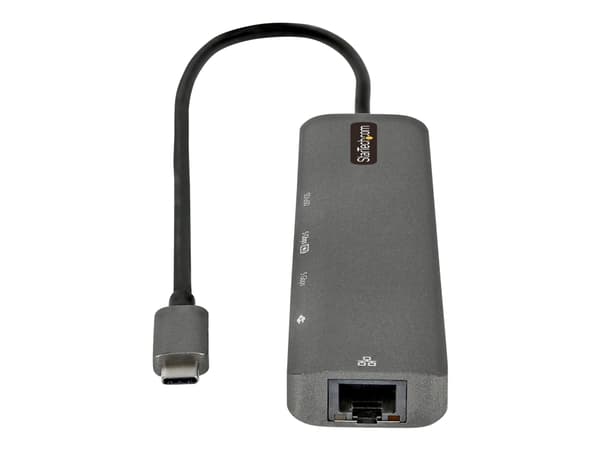 StarTech.com DKT30CHSDPD1 kannettavien tietokoneiden telakka ja porttitoistin Langallinen USB 3.2 Gen 1 (3.1 Gen 1) Type-C Musta, Harmaa