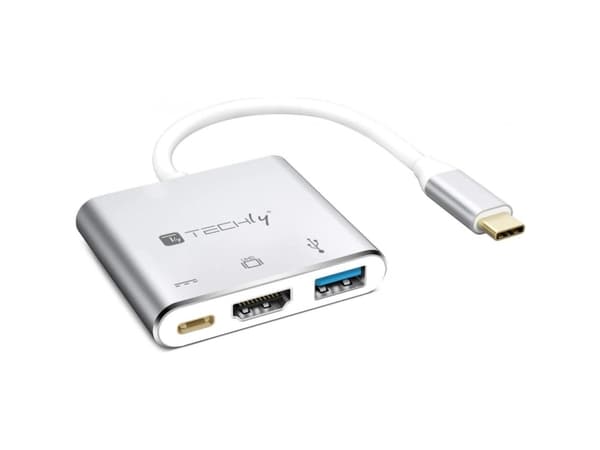 TECHly - Dockningsstation - USB-C / Thunderbolt 3 - HDMI