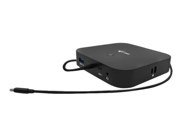 i-Tec - Telakointiasema - USB-C / Thunderbolt 3 - HDMI, DP - GigE - 77 Watt - med i-Tec Universal Charger 77 W