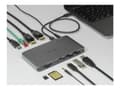 Miniatyrbild 2 av 5: Delock - Dockningsstation - Thunderbolt 3 - 2 x DP - 1GbE