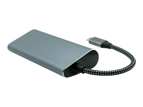 ProXtend 6in1 MultiHub - Telakointiasema - USB-C 3.2 Gen 1 - HDMI - GigE