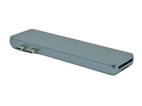 ProXtend 8in1 MultiHub - Dokkingstasjon - USB-C 3.2 Gen 1 x 2 - HDMI - 1GbE - for Apple MacBook Pro