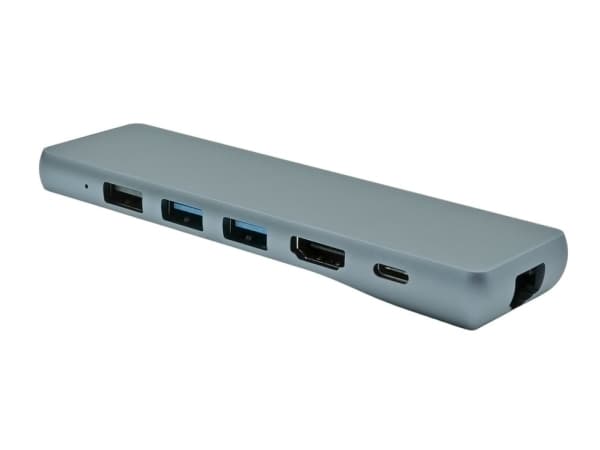 ProXtend 8in1 MultiHub - Dokkingstasjon - USB-C 3.2 Gen 1 x 2 - HDMI - 1GbE - for Apple MacBook Pro