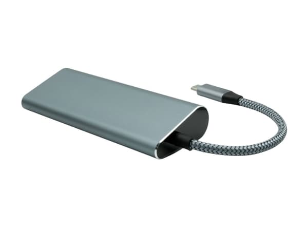 ProXtend 7in1 MultiHub - Dockningsstation - USB-C 3.2 Gen 1 - HDMI - 1GbE