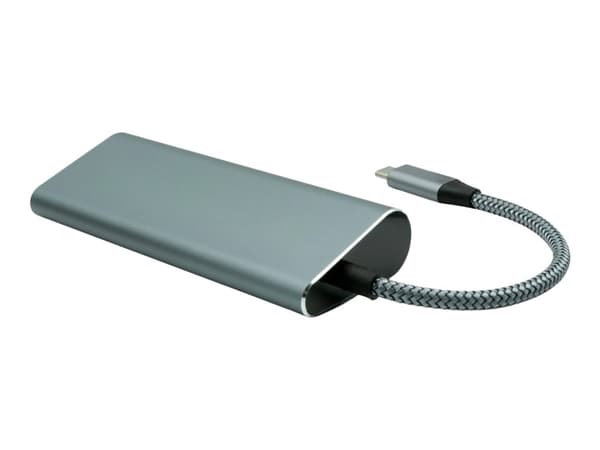 ProXtend 7in1 MultiHub - Dockningsstation - USB-C 3.2 Gen 1 - HDMI - 1GbE