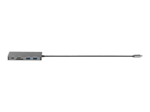 StarTech.com USB C moniporttisovitin, HDMI 4K 30Hz tai VGA matkatelakka, 5 Gbps USB 3.0 -keskitin (USB A / USB C-portit), 100W Power Delivery, SD/Mic