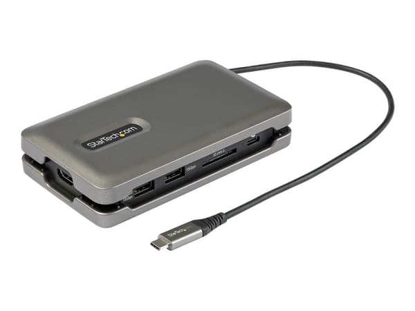 StarTech.com DKT31CSDHPD3, Langallinen, USB 3.2 Gen 2 (3.1 Gen 2) Type-C, 100 W, 2.0b, 10,100,1000 Mbit/s, IEEE 802.3, IEEE 802.3ab, IEEE 802.3u