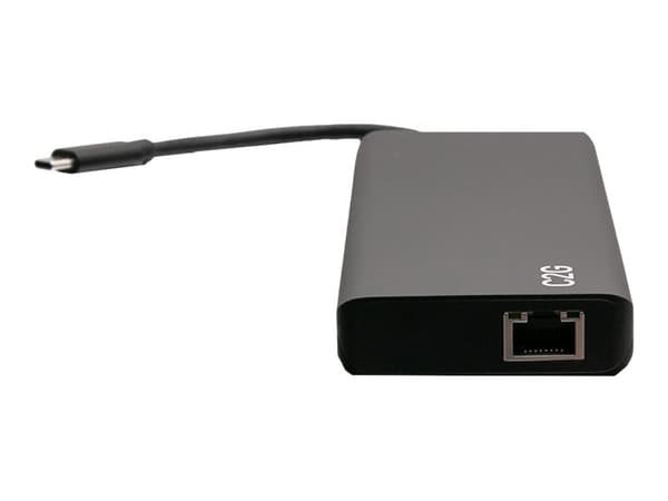 C2G USB C Docking Station - Dual Monitor Docking Station with 4K HDMI, USB, Ethernet, and AUX - Power Delivery up to 60W - Dockningsstation - USB-C /