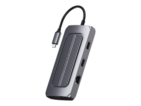 Satechi Multiport MX -sovitin - Telakointiasema - USB-C - 2 x HDMI - GigE