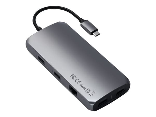 Satechi Multiport MX -sovitin - Telakointiasema - USB-C - 2 x HDMI - GigE