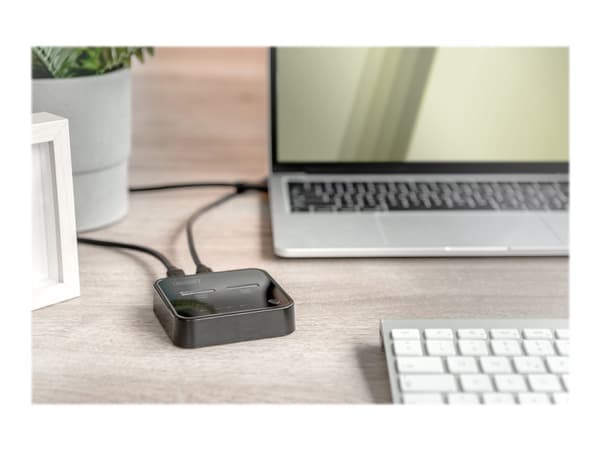 DIGITUS - SSD-dokkestasjon - brønner: 2 - M.2 - M.2 NVMe Card - USB-C 3.2 (Gen 2) - svart