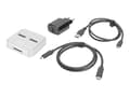 Miniatyrbilde 3 av 5: DIGITUS - SSD-dokkestasjon - brønner: 2 - M.2 - M.2 Card (PCIe NVMe & SATA) - USB-C 3.2 (Gen 2) - sølv