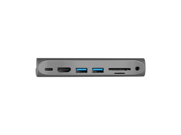 LogiLink UA0385, USB Type-C, 3,5 mm, HDMI, USB 3.2 Gen 1 (3.1 Gen 1) Type-A, USB Type-C, MicroSDHC, MicroSDXC, MiniSD, SDHC, SDXC, 5000 Mbit/s, 60 Hz