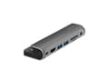 Miniatyrbild 1 av 5: LogiLink UA0385, USB Type-C, 3,5 mm, HDMI, USB 3.2 Gen 1 (3.1 Gen 1) Type-A, USB Type-C, MicroSDHC, MicroSDXC, MiniSD, SDHC, SDXC, 5000 Mbit/s, 60 Hz