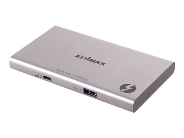Edimax TD-405BP, Langallinen, Thunderbolt 4, 60 W, 40 Gbit/s, 7680 x 4320 pikseliä, Alumiini