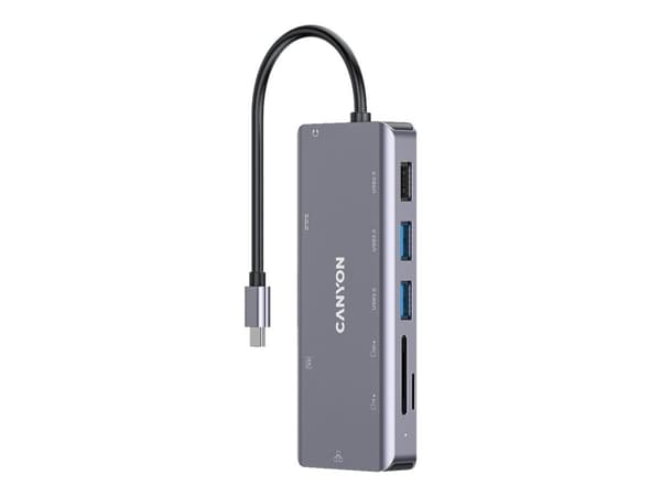 Canyon CNS-TDS11 - Dockningsstation - USB-C - 9 platser - HDMI - 1GbE