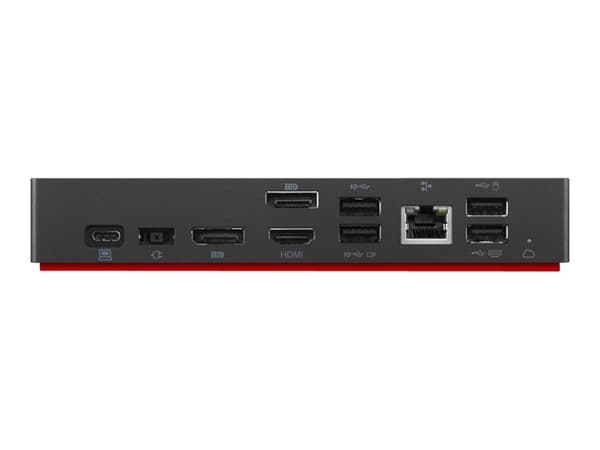 Lenovo ThinkPad Universal USB-C Smart Dock - Telakointiasema - USB-C - HDMI, 2 x DP - GigE - 135 Watt - Lajittele