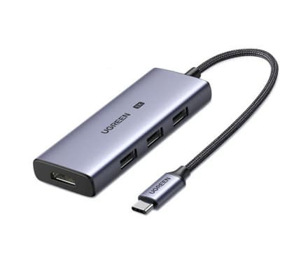 Ugreen 50629, USB 3.2 Gen 1 (3.1 Gen 1) Type-C, 1.4/2.3, Silver, 8K Ultra HD, 120 hz, USB 3.2 Gen 1 (3.1 Gen 1) Type-C