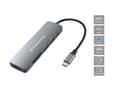 Miniatyrbild 4 av 5: Conceptronic DONN11G, Kabel, USB 3.2 Gen 1 (3.1 Gen 1) Type-C, 100 W, Grå, MicroSD (TransFlash), SD, 5 Gbit/s