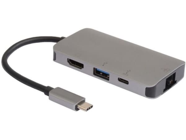 MicroConnect - Dockningsstation - USB-C 3.2 Gen 1 - HDMI - 1GbE