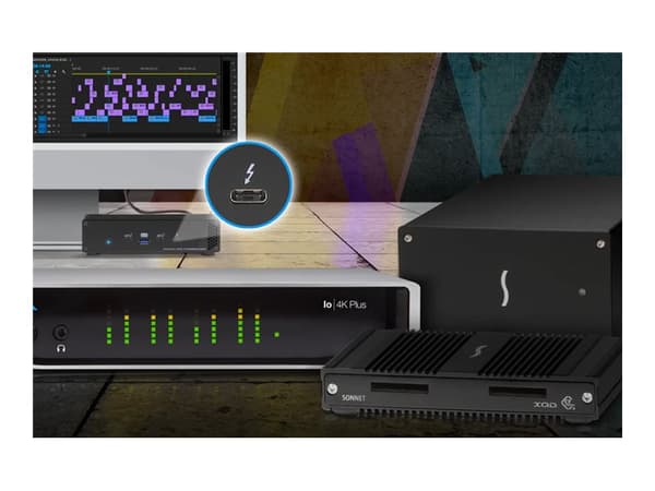 Sonnet Echo - Solid state drive array - 2 lokeroa (NVM Express) - Thunderbolt 3 (ulkoinen)