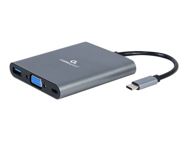 Cablexpert A-CM-COMBO6-01 - Telakointiasema - USB-C 3.1 - VGA, HDMI