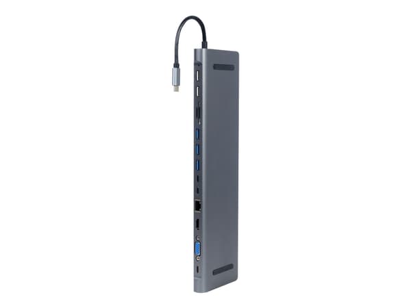 Cablexpert A-CM-COMBO9-01 - Dockningsstation - USB-C 3.1 - HDMI, VGA - 1GbE