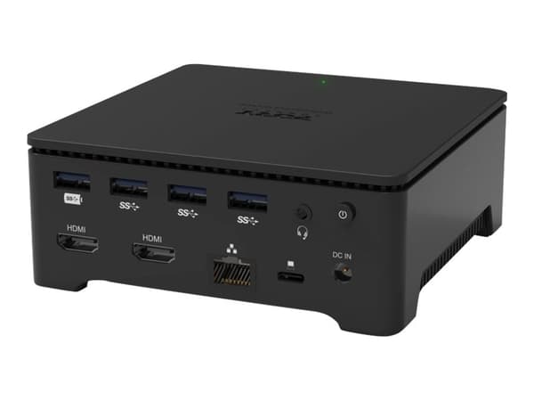 Port Designs 901908-W-EU, Langallinen, USB 3.2 Gen 1 (3.1 Gen 1) Type-A, 10,100,1000 Mbit/s, Musta, 5 Gbit/s, 3840 x 2160 pikseliä