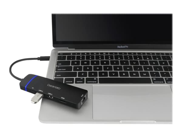 GearLab - Telakointiasema - USB-C 3.2 Gen 1 - HDMI - 100Mb LAN