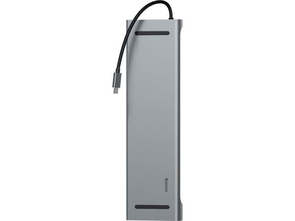 Baseus CATSXG0G, USB 3.2 Gen 1 (3.1 Gen 1) Type-C, 10,100,1000 Mbit/s, Silver, MicroSD (TransFlash), SD, 3,5mm, HDMI, RJ-45, USB 3.2 Gen 1 (3.1 Gen 1