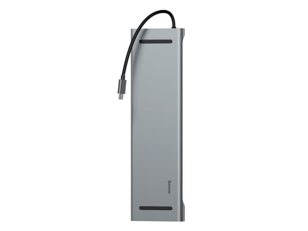 Baseus CATSXG0G, USB 3.2 Gen 1 (3.1 Gen 1) Type-C, 10,100,1000 Mbit/s, Silver, MicroSD (TransFlash), SD, 3,5mm, HDMI, RJ-45, USB 3.2 Gen 1 (3.1 Gen 1