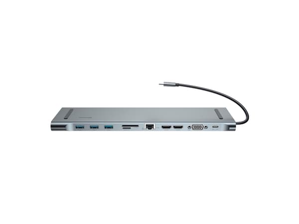 Baseus CATSXG0G, USB 3.2 Gen 1 (3.1 Gen 1) Type-C, 10,100,1000 Mbit/s, Silver, MicroSD (TransFlash), SD, 3,5mm, HDMI, RJ-45, USB 3.2 Gen 1 (3.1 Gen 1