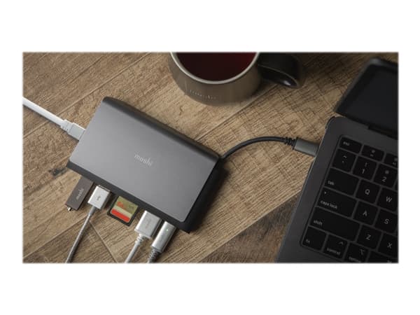 Moshi Symbus Mini 7-in-1 - telakointiasema - USB-C / Thunderbolt 3 - HDMI - GigE