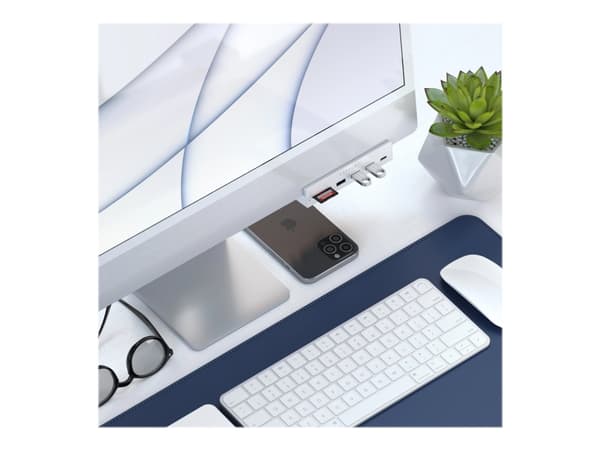 Satechi ST-UCICHS, USB 3.2 Gen 1 (3.1 Gen 1) Type-C, Hopea, MicroSD (TransFlash), SD, USB 3.2 Gen 1 (3.1 Gen 1) Type-A, 101,6 mm, 40,6 mm
