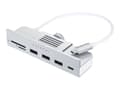 Pikkukuva 1 / 5: Satechi ST-UCICHS, USB 3.2 Gen 1 (3.1 Gen 1) Type-C, Hopea, MicroSD (TransFlash), SD, USB 3.2 Gen 1 (3.1 Gen 1) Type-A, 101,6 mm, 40,6 mm