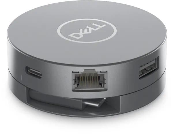 Dell 6-in-1 Multiport Adapter DA305 - Dokkingstasjon - USB-C - HDMI, DP, USB-C - 1GbE