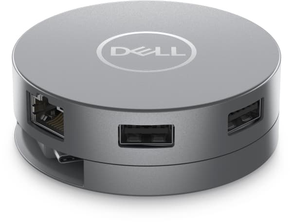 Dell 6-in-1 Multiport Adapter DA305 - Dockningsstation - USB-C - HDMI, DP, USB-C - 1GbE