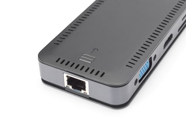 DIGITUS - Telakointiasema - USB-C - VGA, HDMI - GigE
